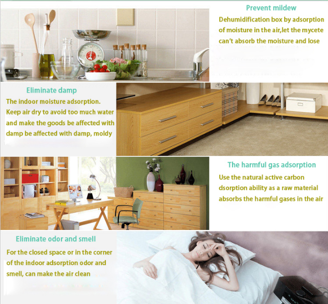 Home2.png के लिए 500 मिलीलीटर डिस्पोजेबल आर्द्रता अवशोषक बैग